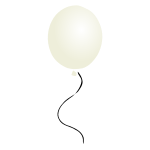 White Balloon Stencil