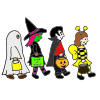 Trick-or-treaters Picture