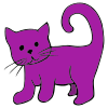 purple cat