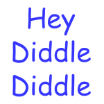 Hey Diddle Diddle Stencil