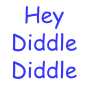 Hey Diddle Diddle  Stencil