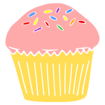 Cupcake Stencil