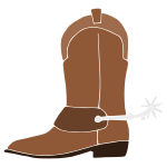 Cowboy Boot Stencil