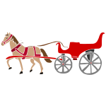 Horse Drawn Carriage Stencil