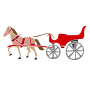 Horse Drawn Carriage Stencil