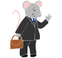 City Mouse Stencil