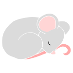 Sleeping Mouse Stencil
