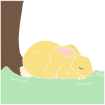 Sleeping Hare Stencil
