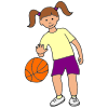 What+is+the+girl+doing_+She+is+playing+basketball. Picture