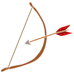 Bow and Arrow Stencil