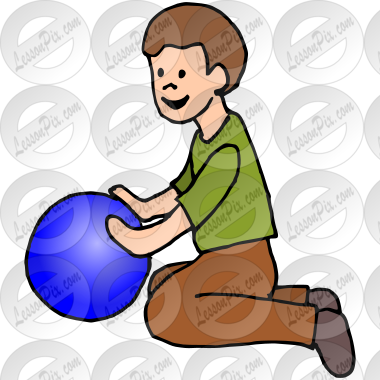 boy with ball clipart image