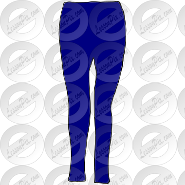 Leggings Picture for Classroom / Therapy Use - Great Leggings Clipart