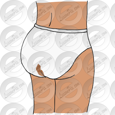 Dirty Underwear Picture for Classroom / Therapy Use - Great Dirty Underwear  Clipart