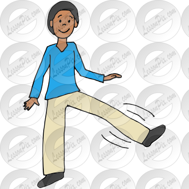 Shake a Leg Picture for Classroom / Therapy Use - Great Shake a Leg Clipart