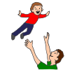 toss in air