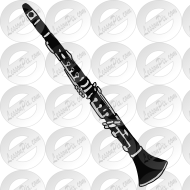 Clarinet Picture for Classroom / Therapy Use - Great Clarinet Clipart