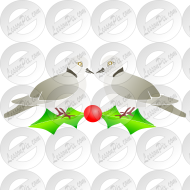 two turtle doves clip art