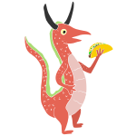 Dragons Love Tacos Stencil