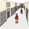 I+can+walk+by+myself+down+the+hallway+to+my+class. Picture
