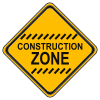 Be careful! It's a construction zone.