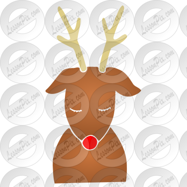 Rudolf the Red-Nosed Reindeer Stencil