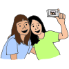 P is for pose. Pose for a selfie!