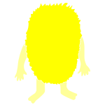 Yellow Monster Stencil