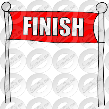 Finish Picture for Classroom / Therapy Use - Great Finish Clipart
