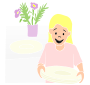 Set the Table  Stencil