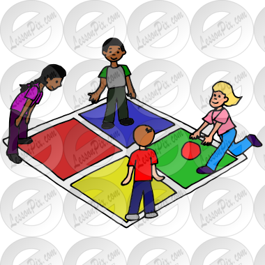 Four Square Picture for Classroom / Therapy Use - Great Four Square Clipart