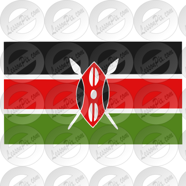 Kenya Flag Stencil