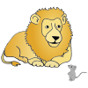 Lion and Mouse are friends.