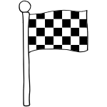 Checkered Flag Outline