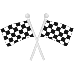 Checkered Flags Stencil