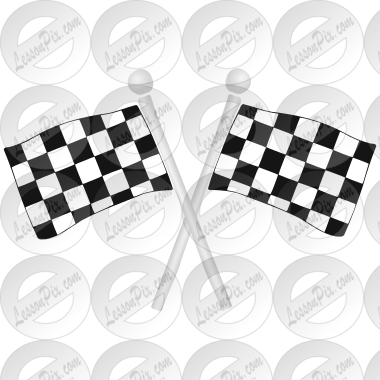 Checkered Flags Stencil
