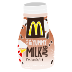 Chocolate Milk Jug Stencil