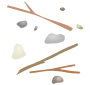 Sticks and Stones Stencil