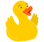 Excited Duck