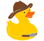 Cowboy Rubber Duck