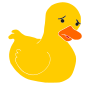 Sad Duck Stencil