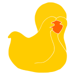 Shy Duck Stencil