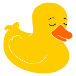 Sleepy Duck Stencil