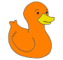 Orange Duck Picture