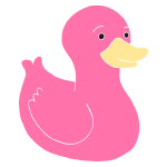 Pink Duck Stencil