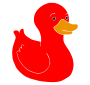 Red Duck Stencil