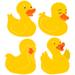 Four Ducks Stencil