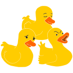 Three Ducks Stencil