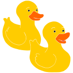 Two Duckies Stencil
