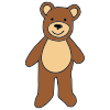 A wild brown bear