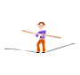 Tightrope Walker  Stencil